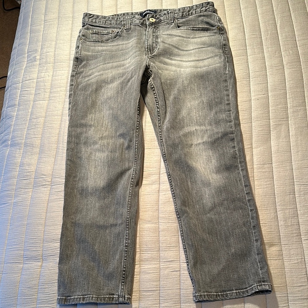 Flag & Anthem, Nashville Straight Gray Jeans, size 32
